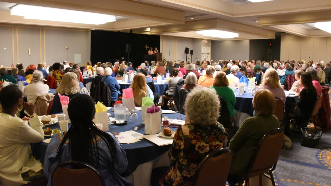 Wide view of women's conference