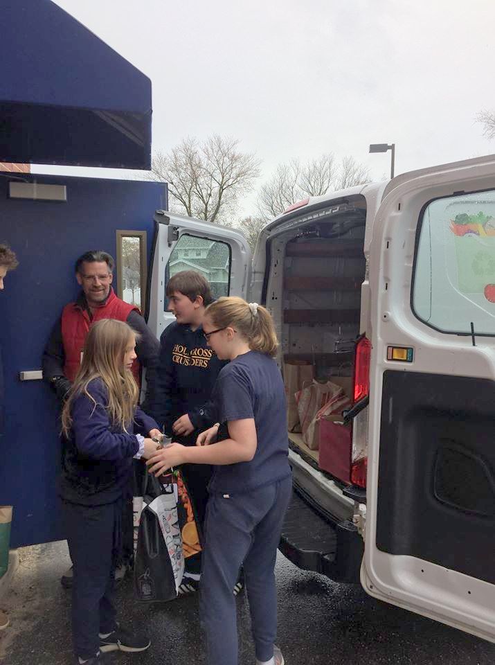 Holy Cross School In South Portland Donates 634 Pounds Of Food To