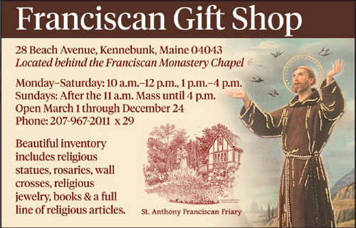 Franciscan Gift Shop Ad