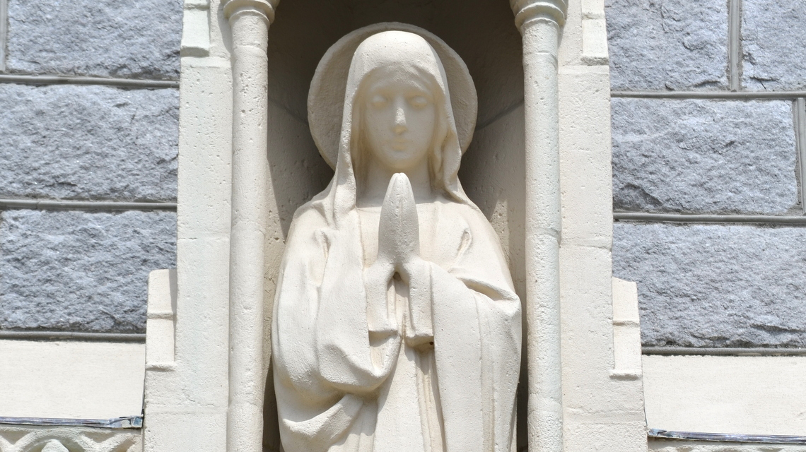 Image of Mary from St. Mary of the Assumption Church in Augusta.