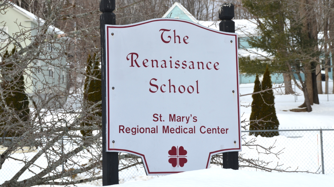 Renaissance School Sign