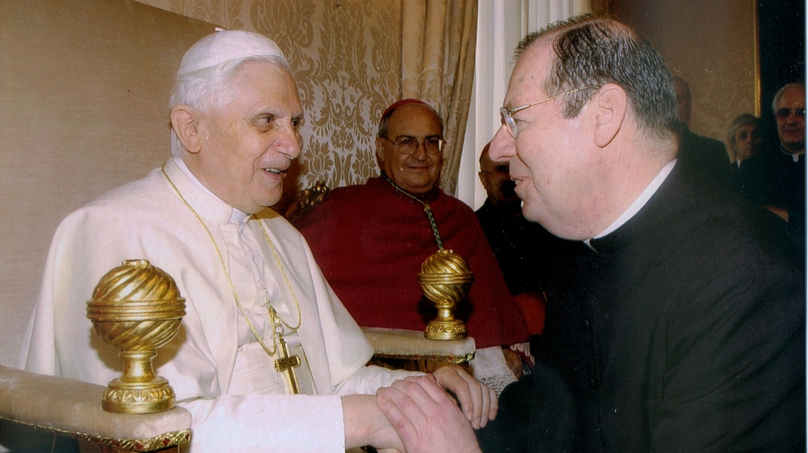 Bishop Deeley and Pope Benedict XVI 