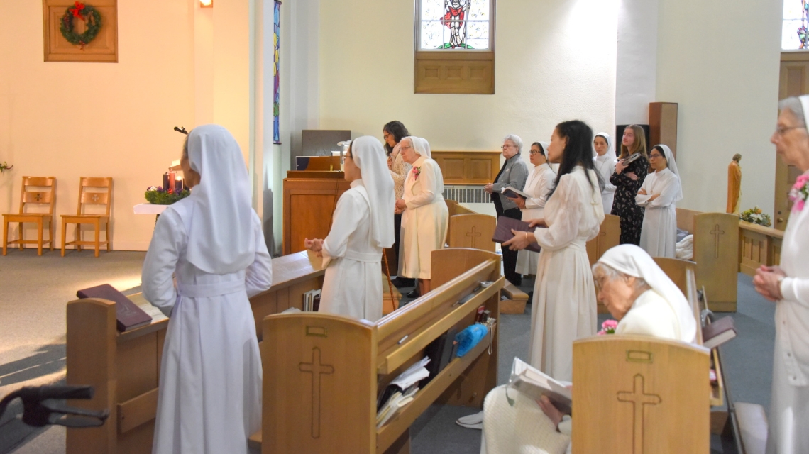 Side view of the Blessed Sacrament Sisters