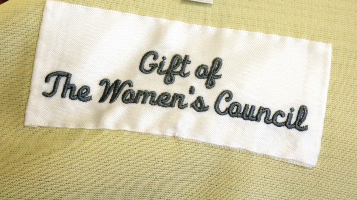 label that says Gift of the Women's Council