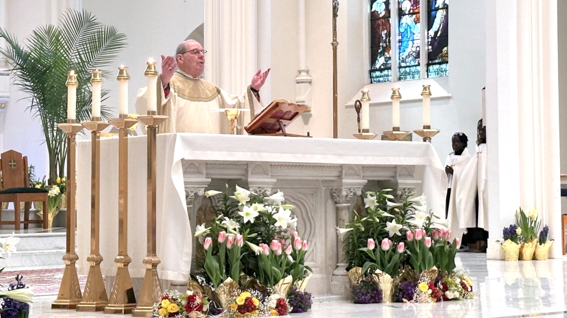 Bishop at the altar