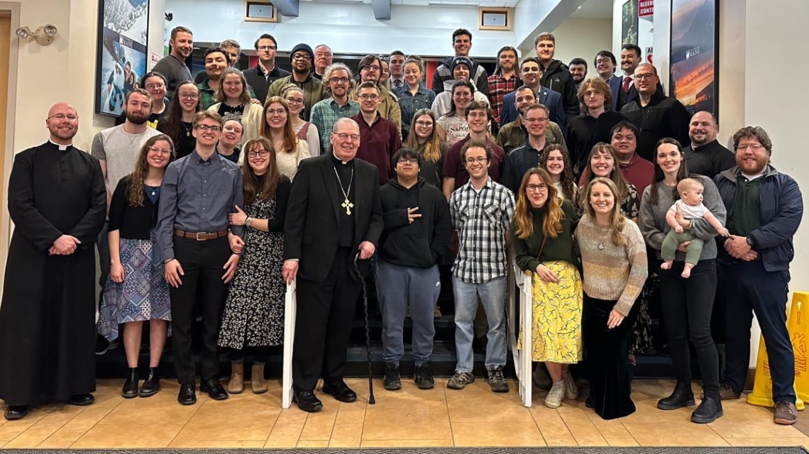 campus ministry with bishop deeley