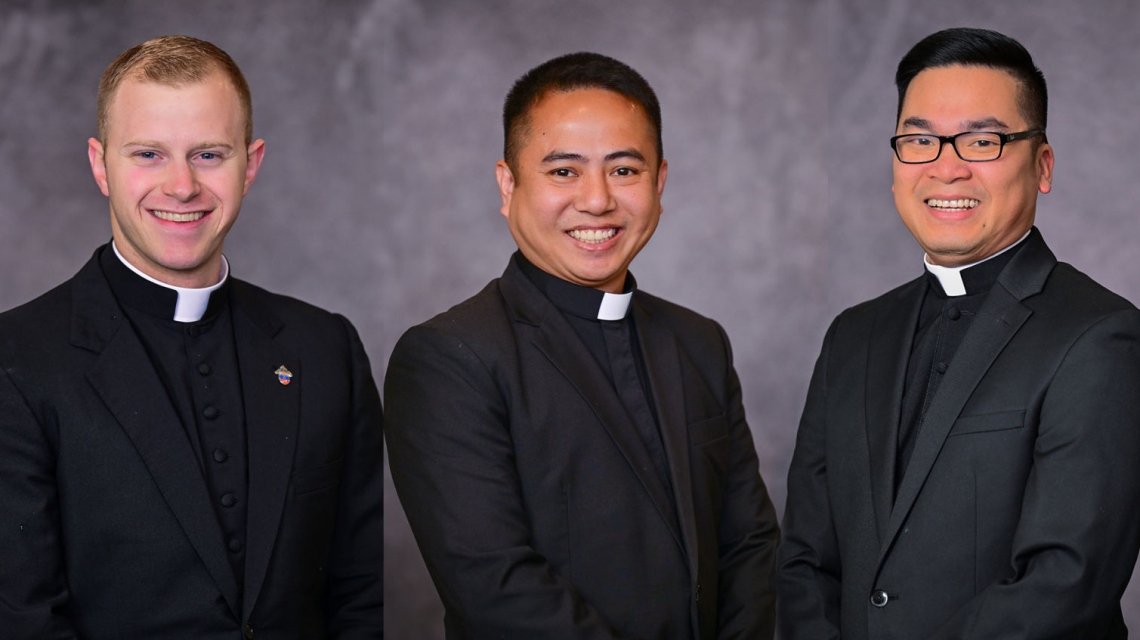 Deacon Erin Donlon, Deacon Hoa Tien, and Deacon Thanh Pham