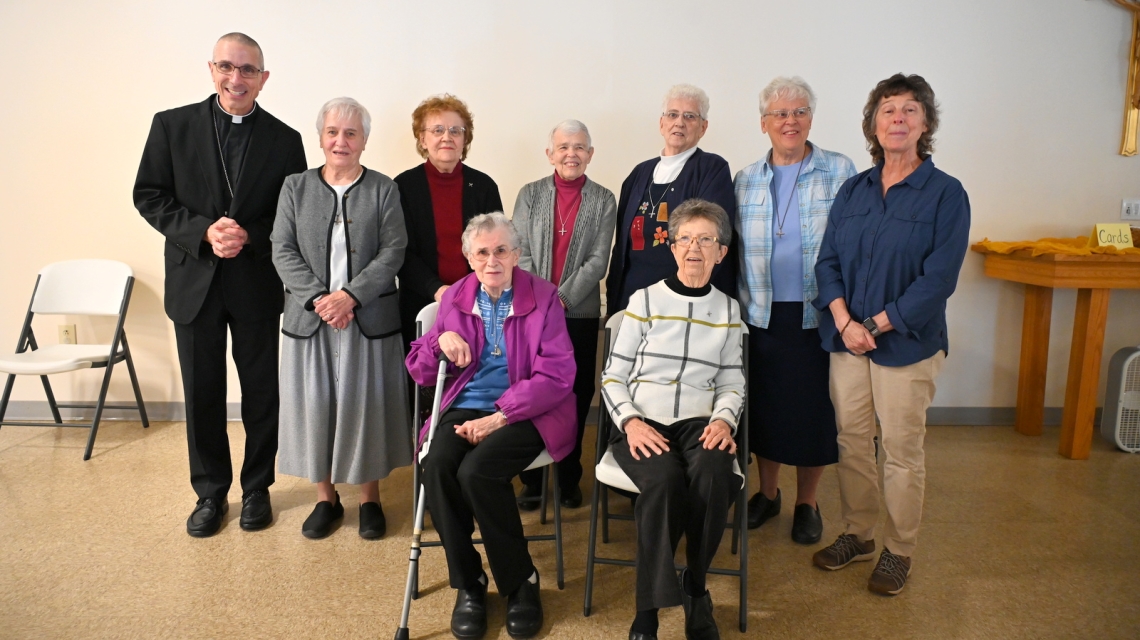 Sisters of St. Joseph of Lyon with Bishop James Ruggieri