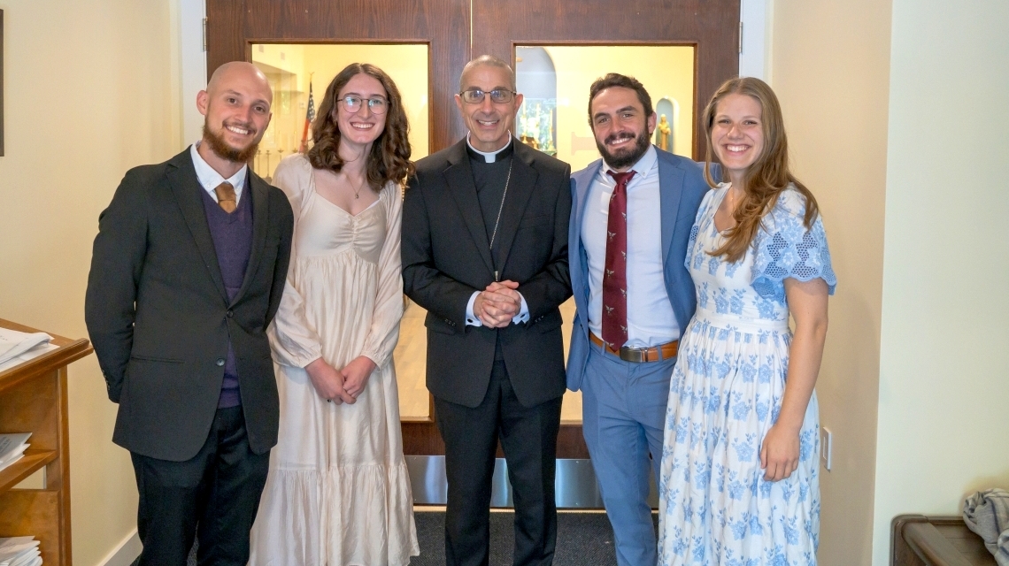 Bishop Ruggieri and FOCUS missionaries