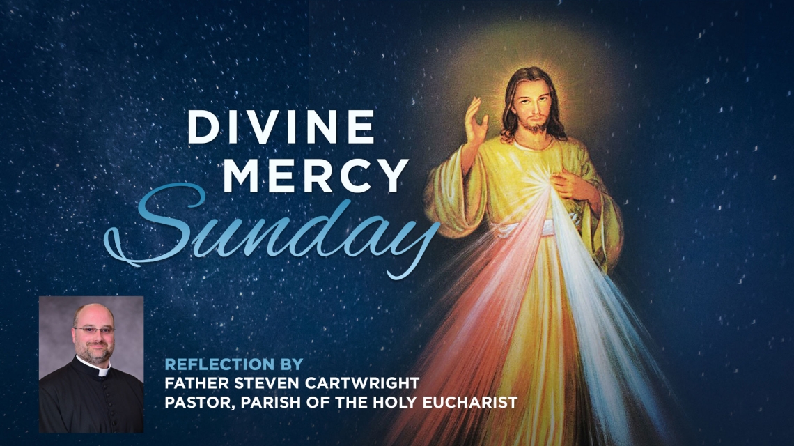 Divine Mercy image and photo of Father Cartwright