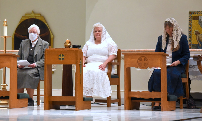 Angela McCormick during his consecration Mass.
