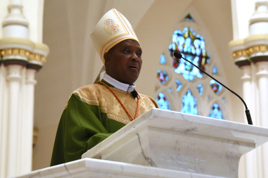 Cardinal deliver his homily