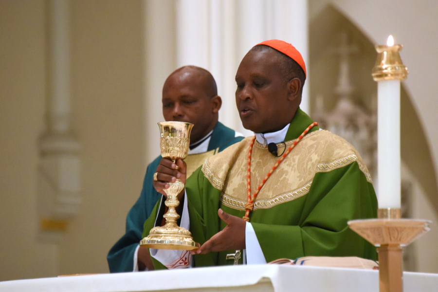 Cardinal Kambanda during consecration