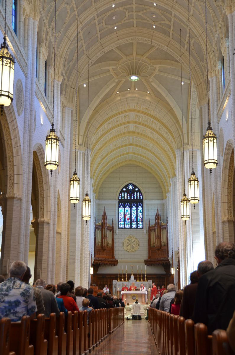 Inside of the basilica for the Blue Mass 2014