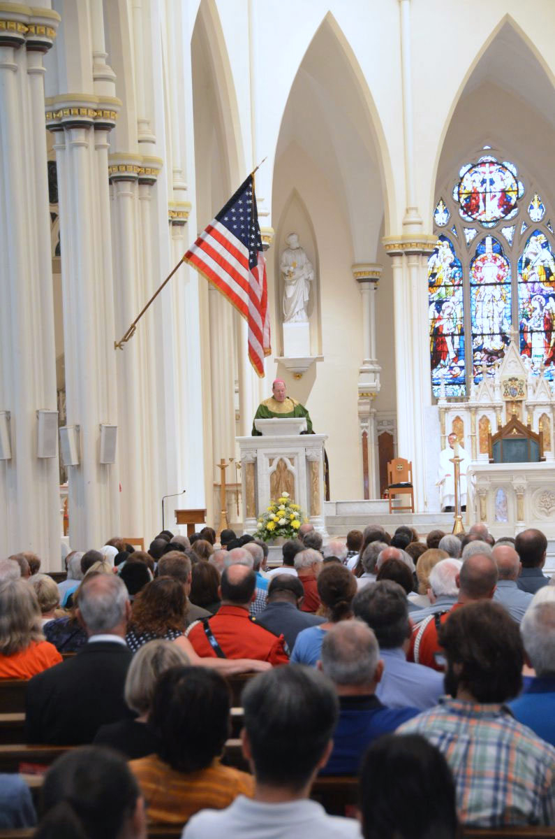 Blue Mass 2015 Bishop Deeley Homily and parishioners