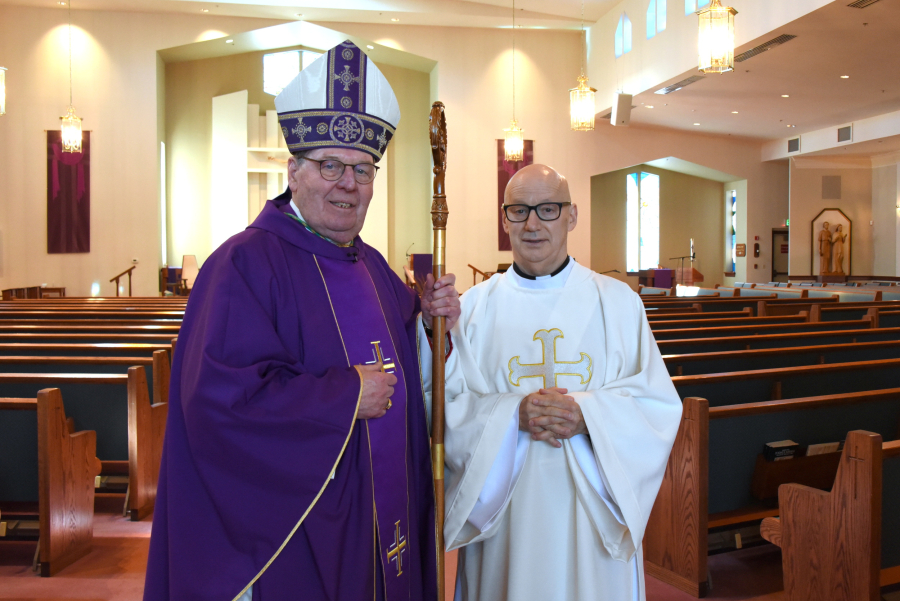 Bishop Deeley and Deacon Dan Mahoney