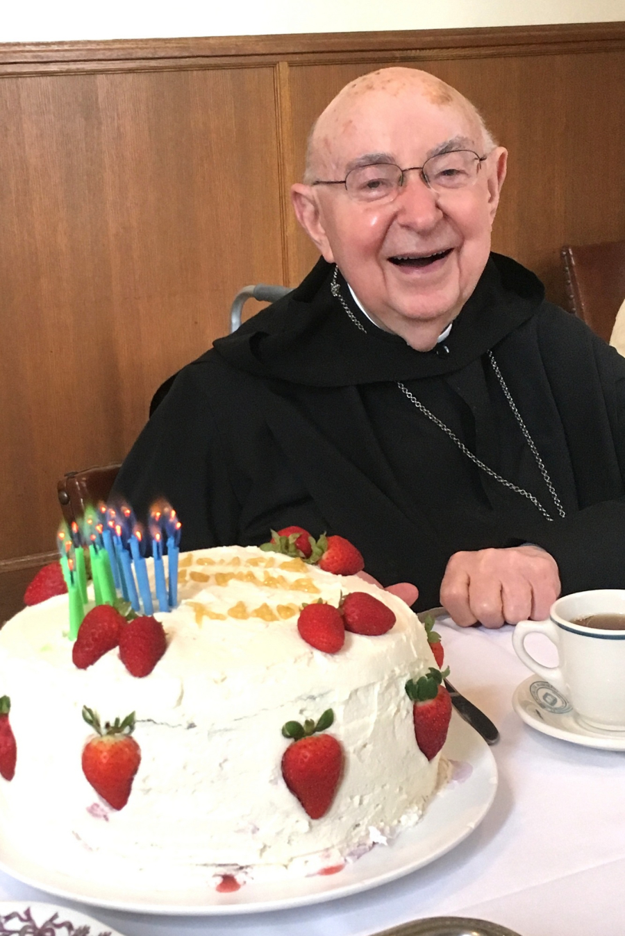 Bishop Joseph Gerry, OSB, on the occasion of his 90th birthday.