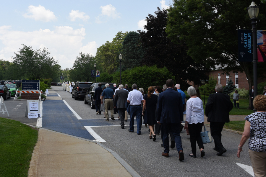 Procession to cemetery
