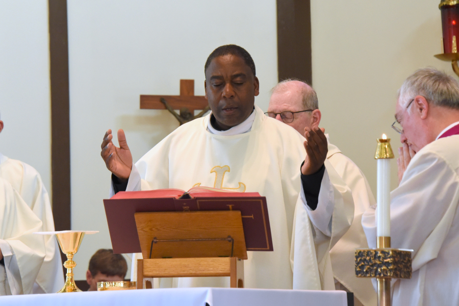 Bishop Robert Deeley celebrates centennial of St. Christopher Parish on ...