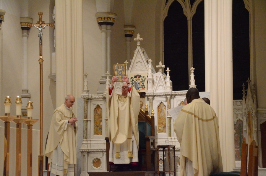 Priests on the altar