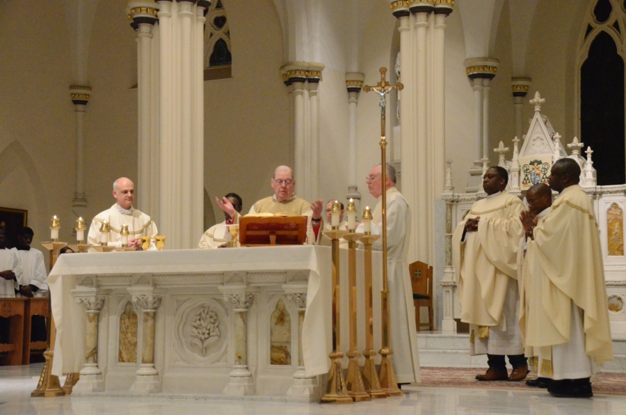 Priests at the altar