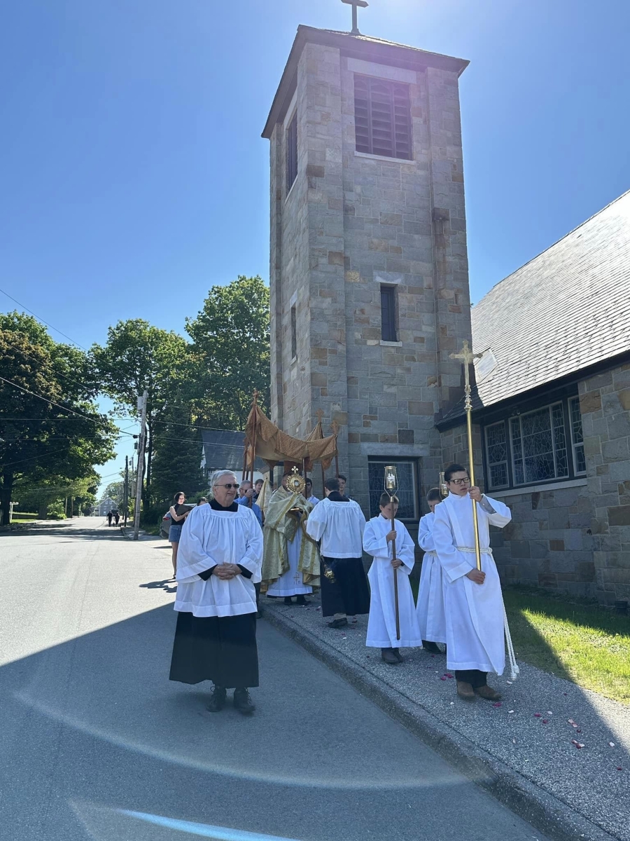 Corpus Christi procession outside