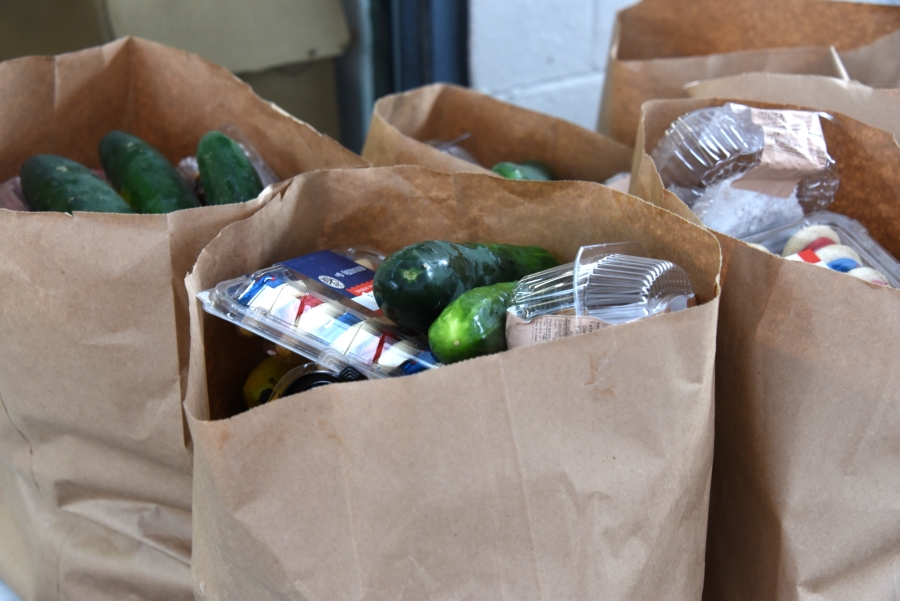 Bags of food