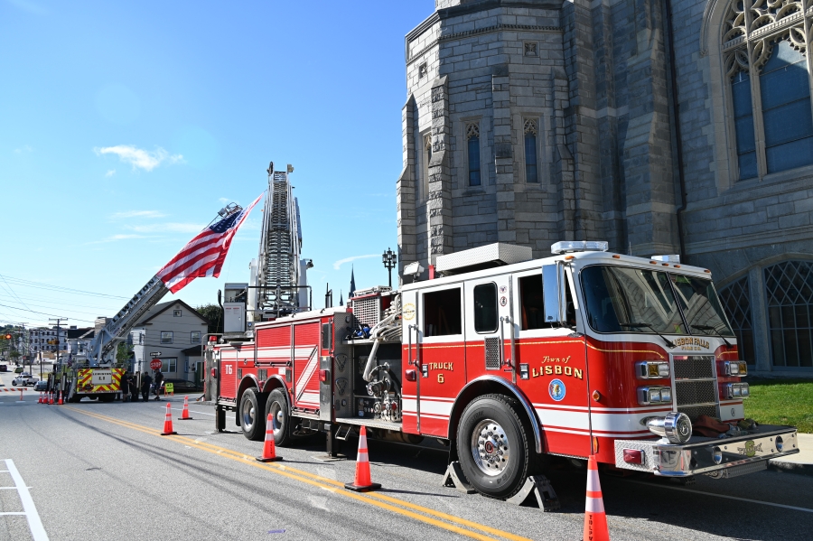 firetruck out the basilica