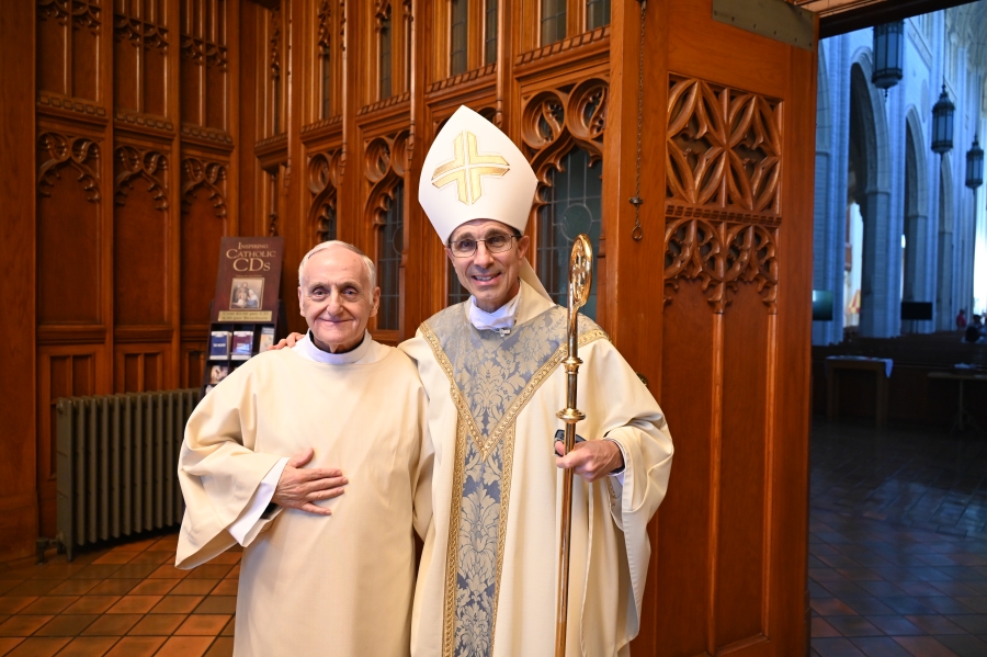 Bishop Ruggieri and Prince of Peace Father Daniel Greenleaf