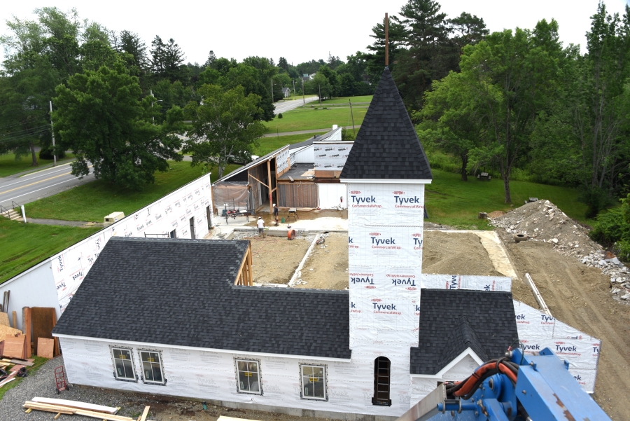 A view of the Newman Center from above