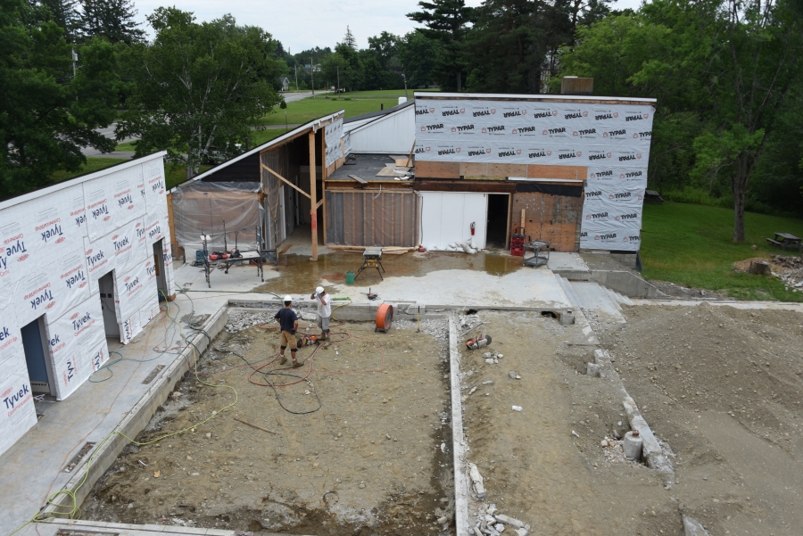 A view of the Newman Center central site from above.