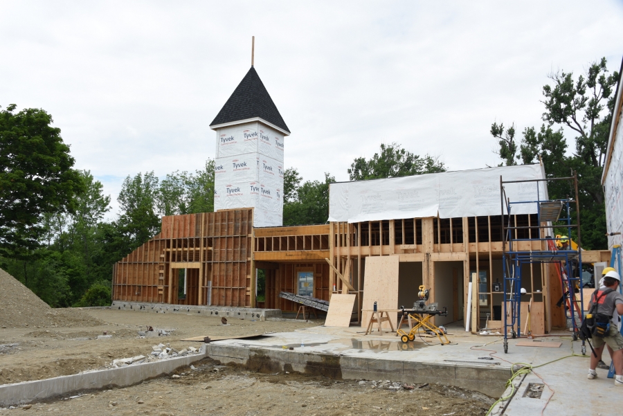 The partially constructed Newman Center