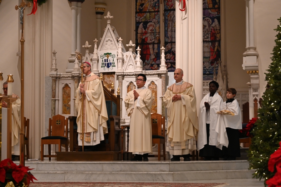 Priests on the altar