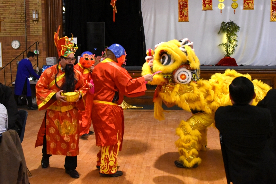 Traditional dragon dance