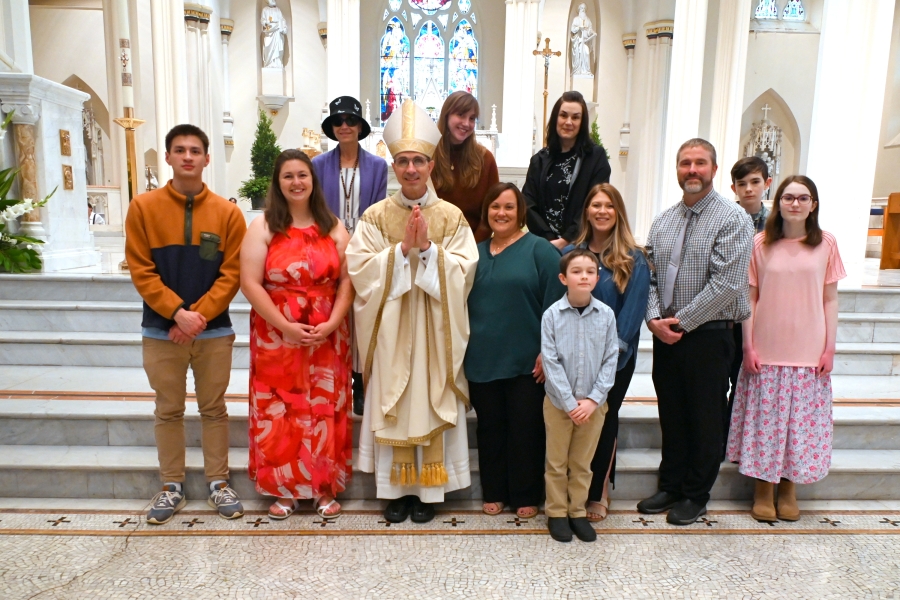 Neophytes posed photo after Mass.