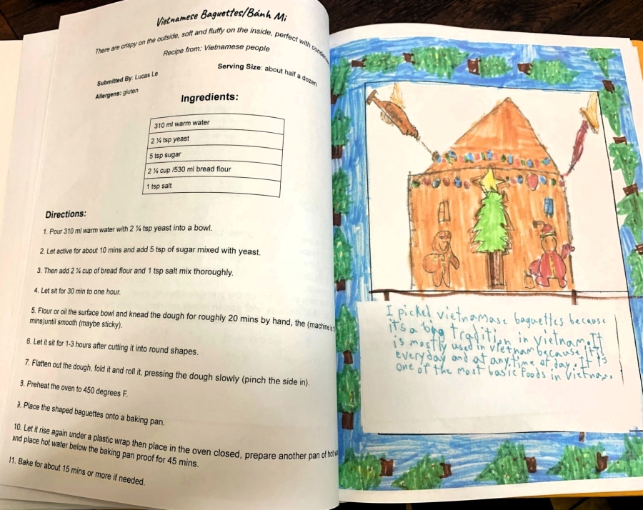 student's art and recipe