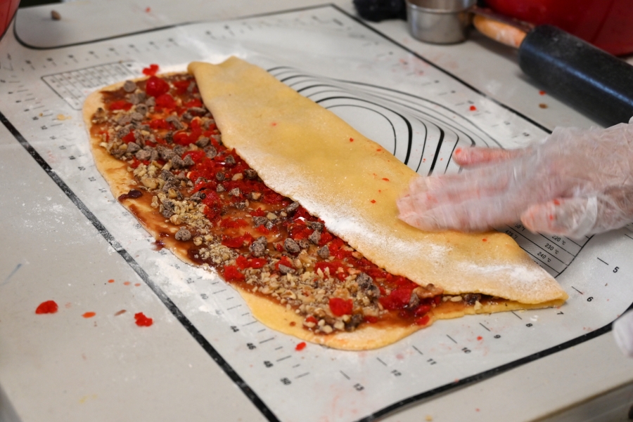 Italian loaf cookie before baking.