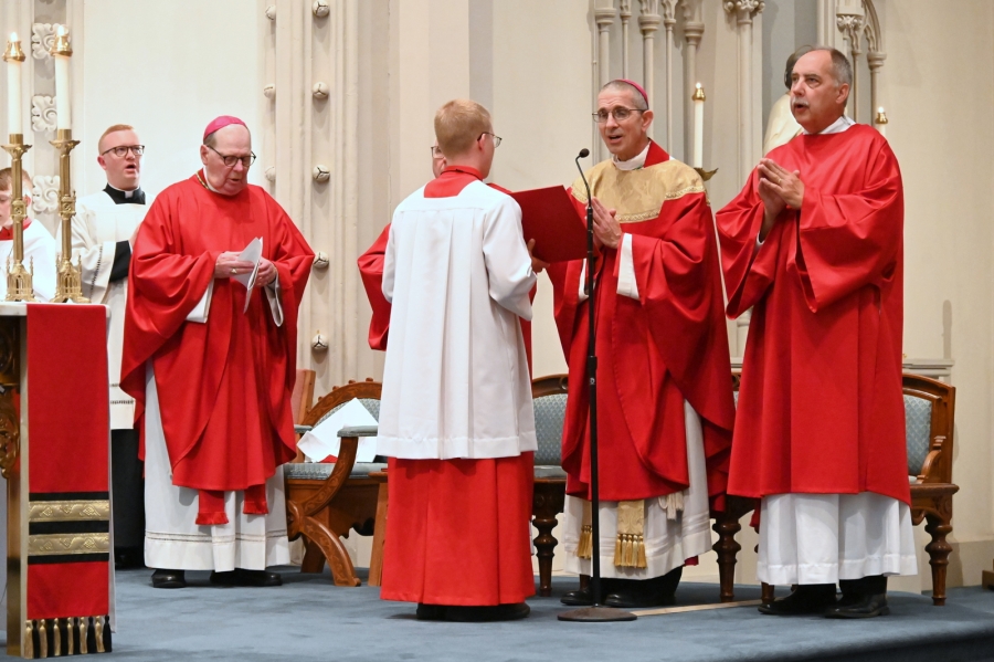 Opening prayer by Bishop James Ruggieri