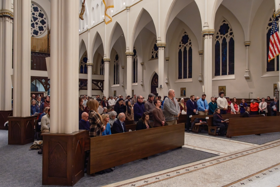 Rite of election at Cathedral of the Immaculate Conception