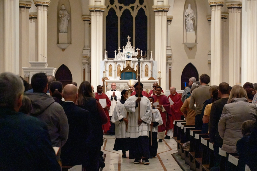 Rite of election at Cathedral of the Immaculate Conception