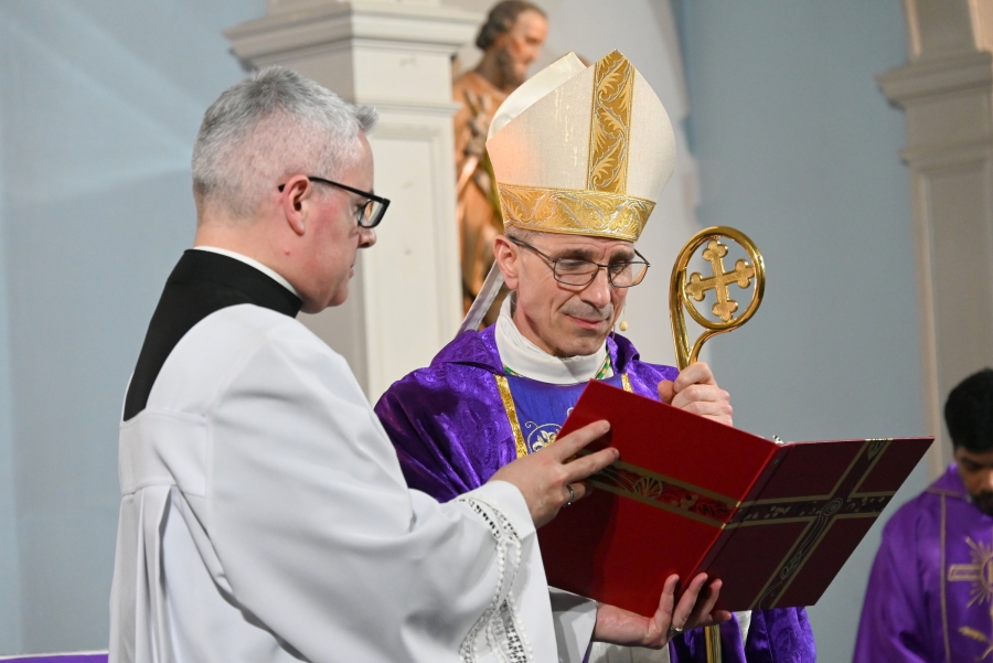 Bishop James Ruggieri and Deacon Luis Sanclemente
