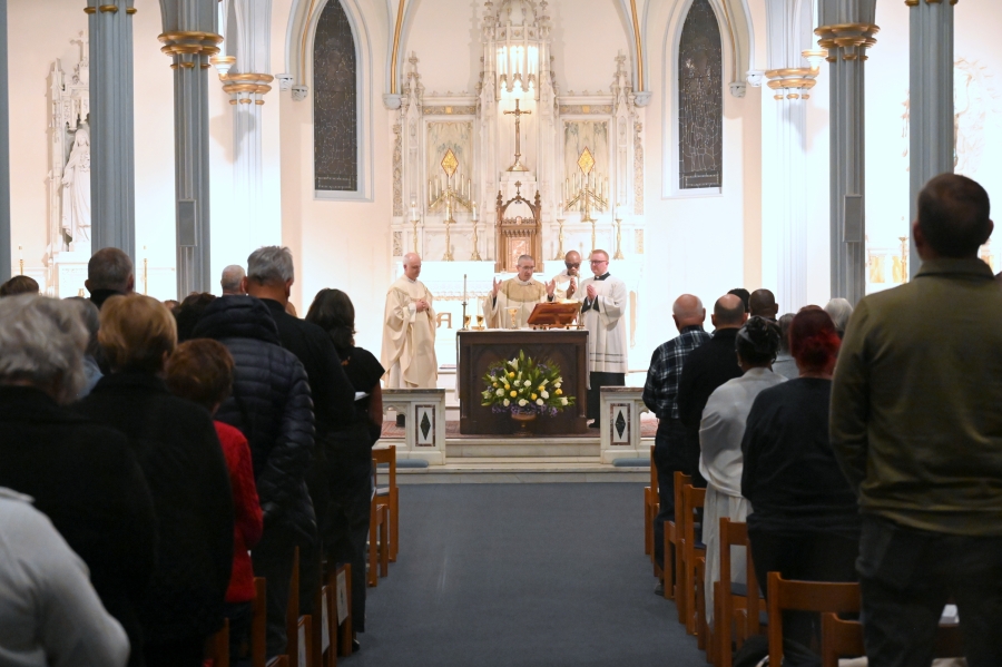 Liturgy of the Eucharist, photo from back of the church