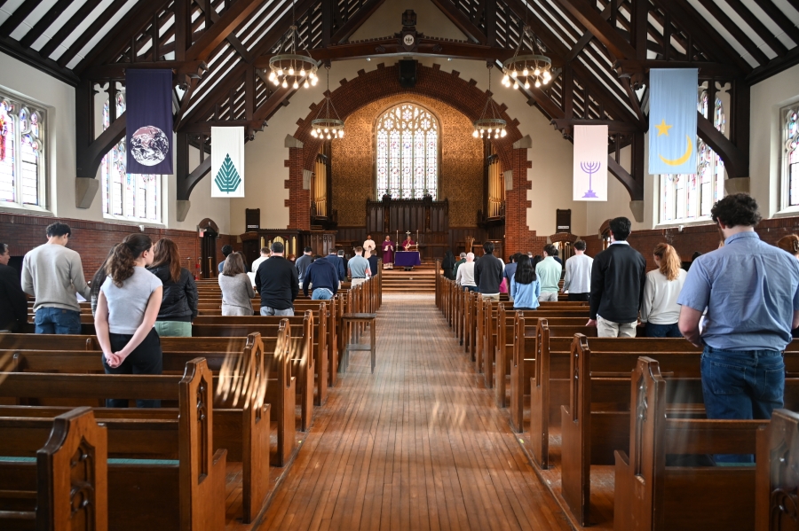 View from the back of the church