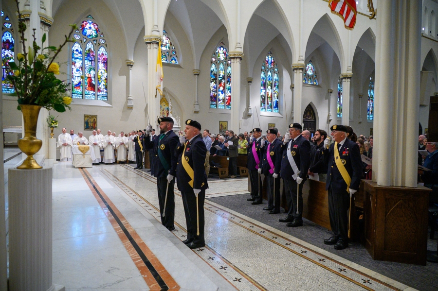 deacons and Knights of columbus standing