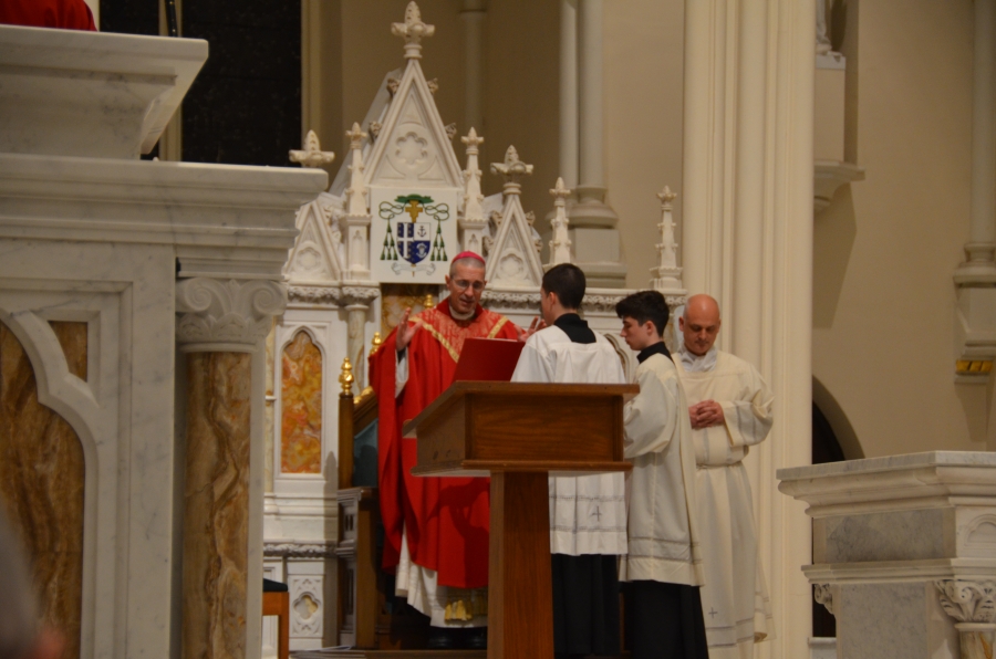Priests on the altar