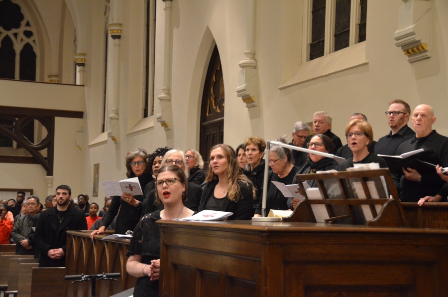 Choir singing