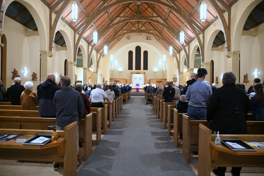 View from the back of the church