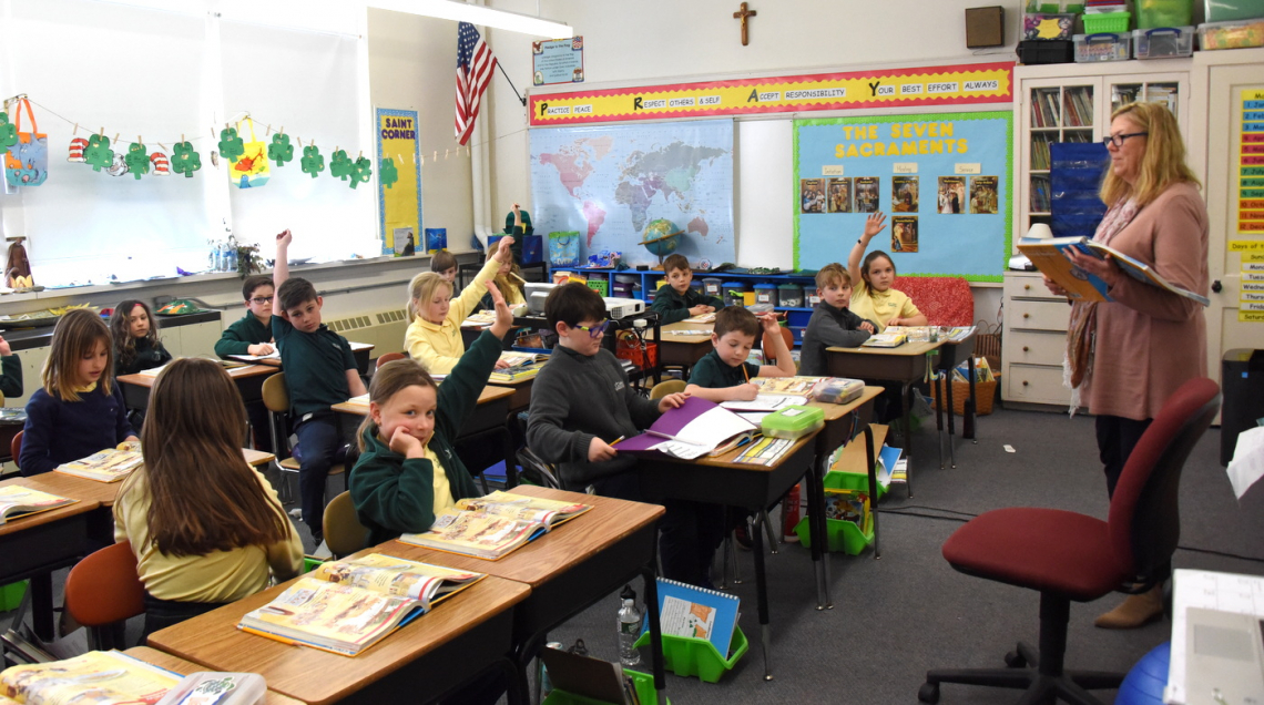 Laurie Zinni teaches at St. John's Catholic School in Brunswick