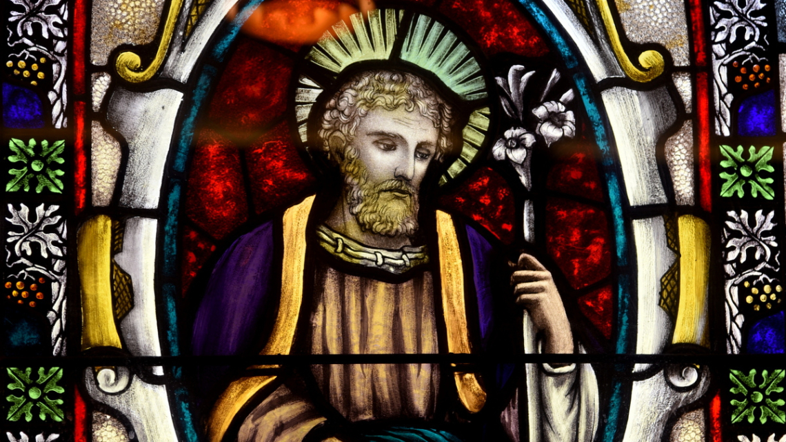 St. Joseph in Stained Glass
