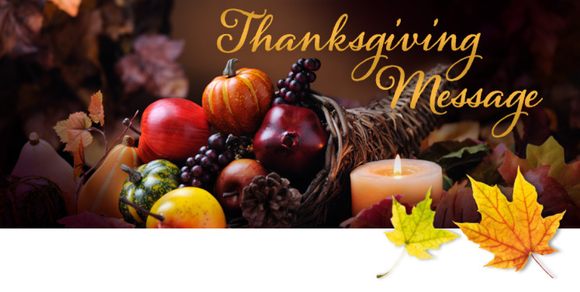 Thanksgiving Message